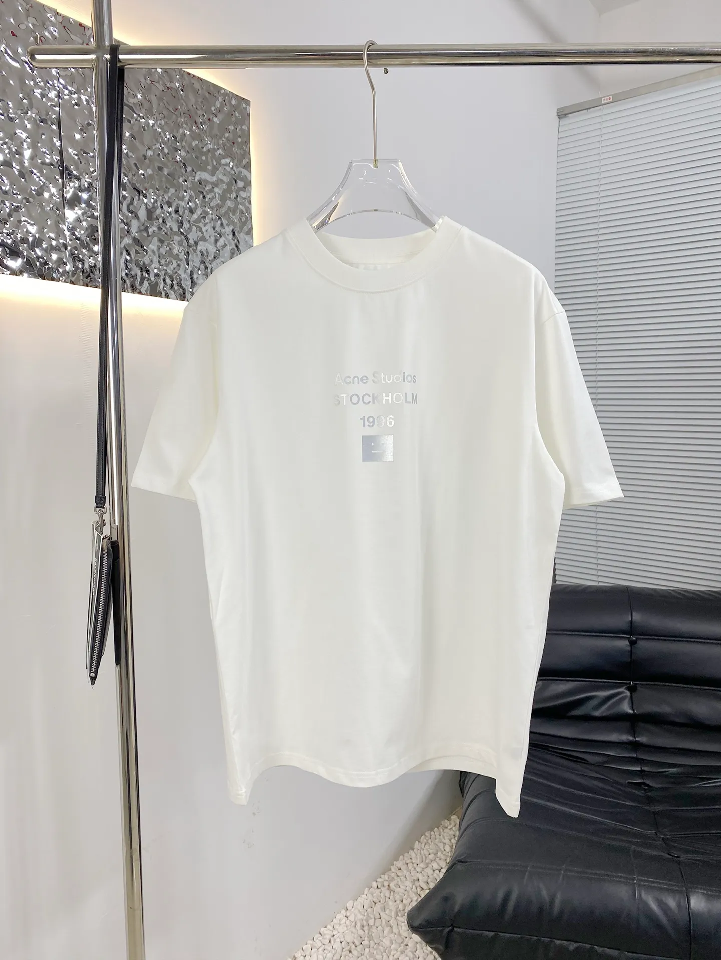 Quality Acne 25ss New Arrival T 100% .Classic Silver ， Same Style🙂‍↔️ Size M-XXL